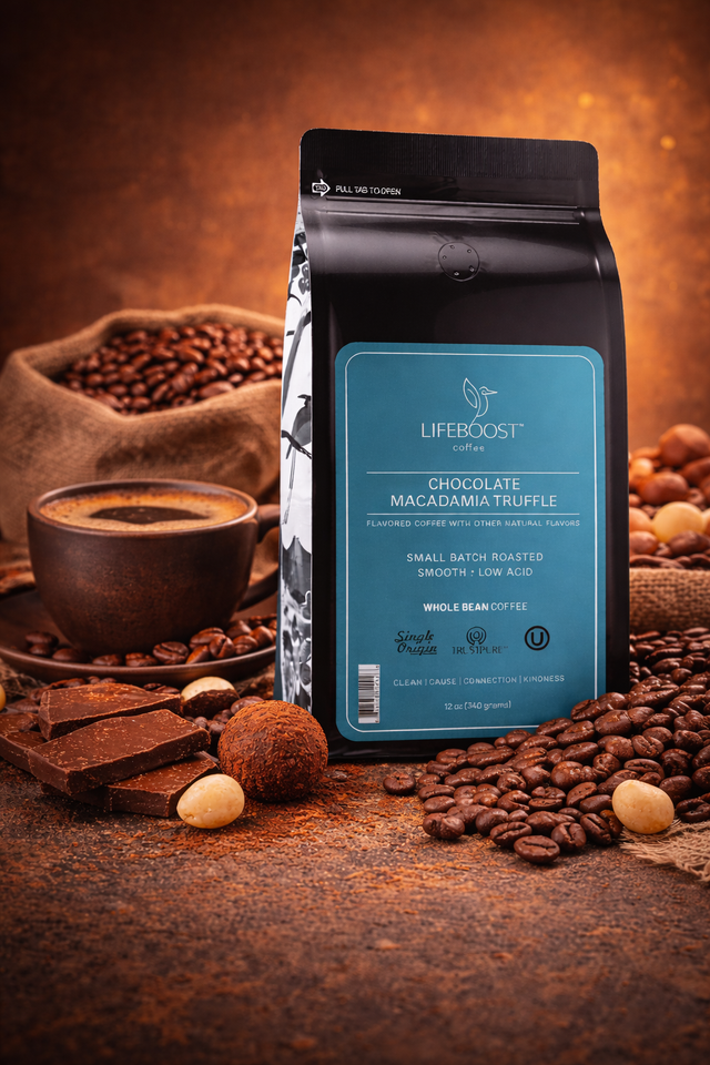 Chocolate Macadamia Truffle - Lifeboost Coffee