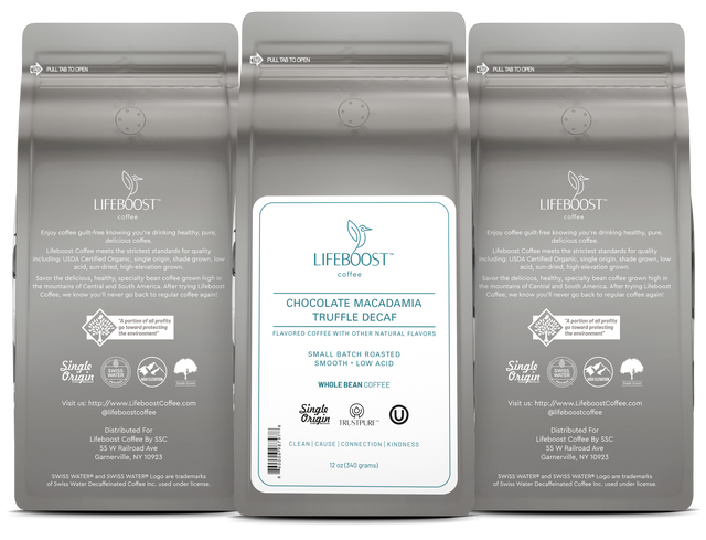 Chocolate Macadamia Truffle Decaf - Lifeboost Coffee