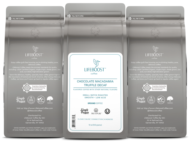 Chocolate Macadamia Truffle Decaf - Lifeboost Coffee