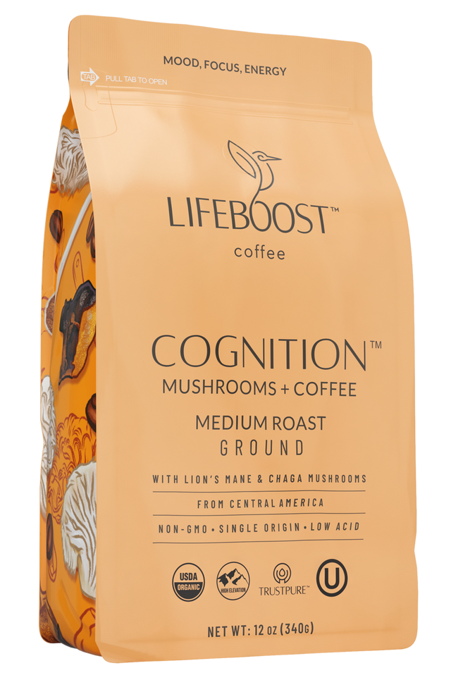 Cognition Mushroom coffee - Lifeboost Coffee