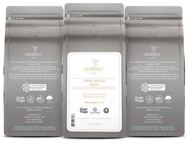 Crème Brulee Decaf - Lifeboost Coffee