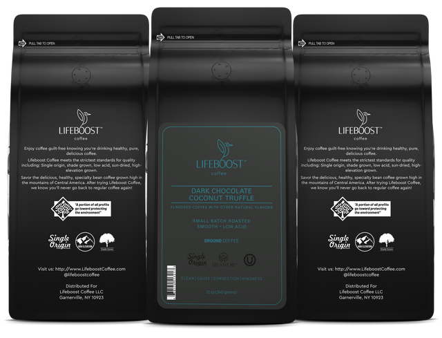 Dark Chocolate Coconut Truffle - Lifeboost Coffee