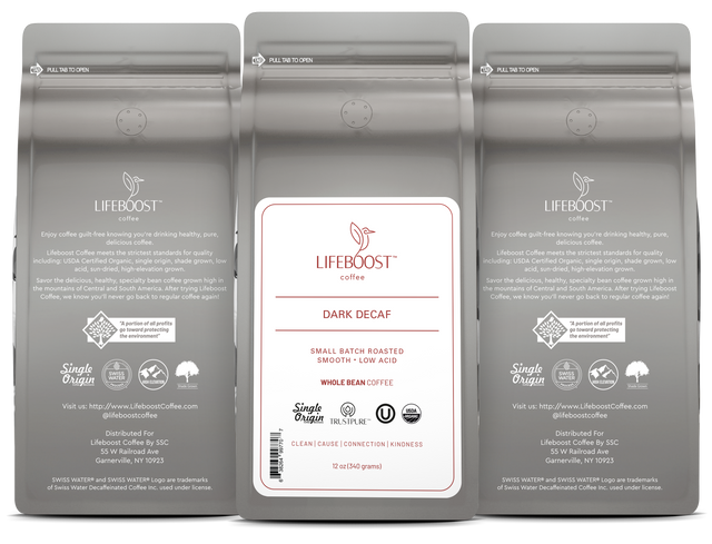 Dark Roast Decaf - Lifeboost Coffee