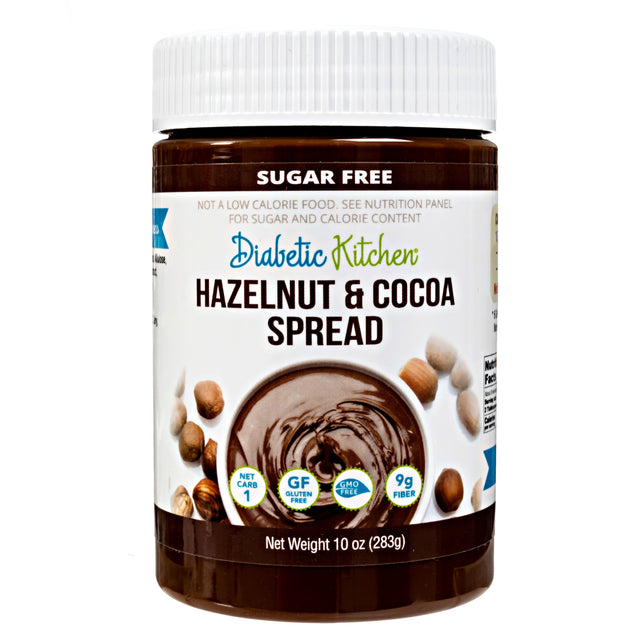 Diabetic Kitchen Sugar Free Hazelnut Chocolate Spread - Lifeboost Coffee