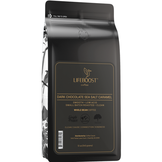 Dark Chocolate Sea Salt Caramel - Lifeboost Coffee