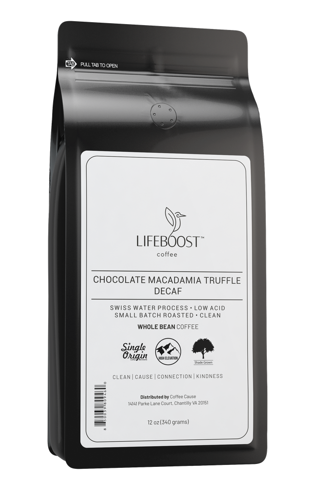 Chocolate Macadamia Truffle Decaf - Lifeboost Coffee