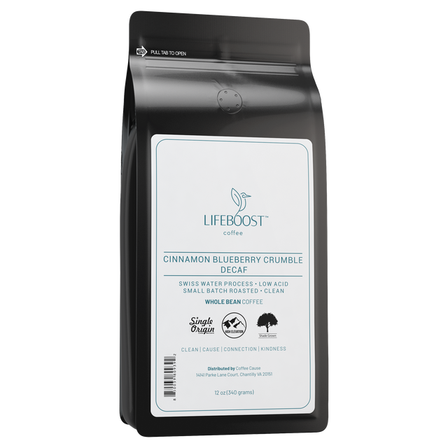 Cinnamon Blueberry Crumble Decaf - Lifeboost Coffee