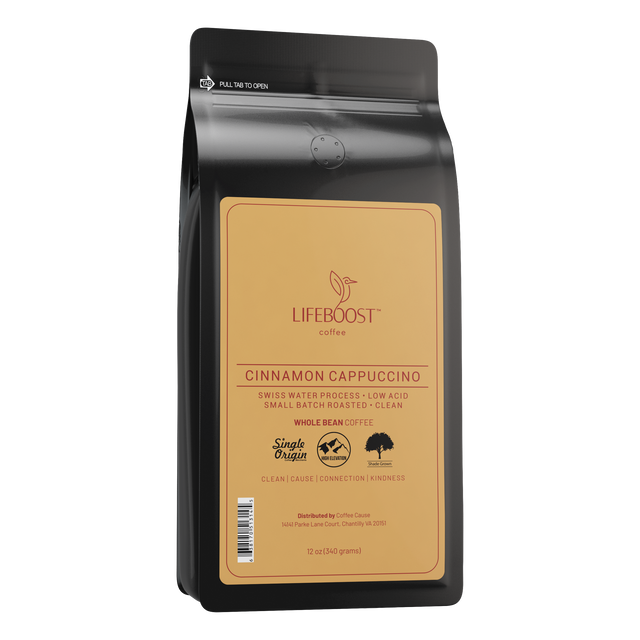Cinnamon Cappuccino - Lifeboost Coffee