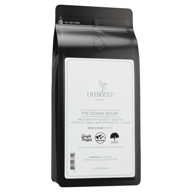 Pistachio Decaf - Lifeboost Coffee