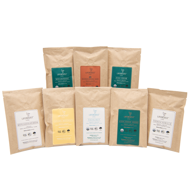 Flavored Sample Pack - Lifeboost Coffee